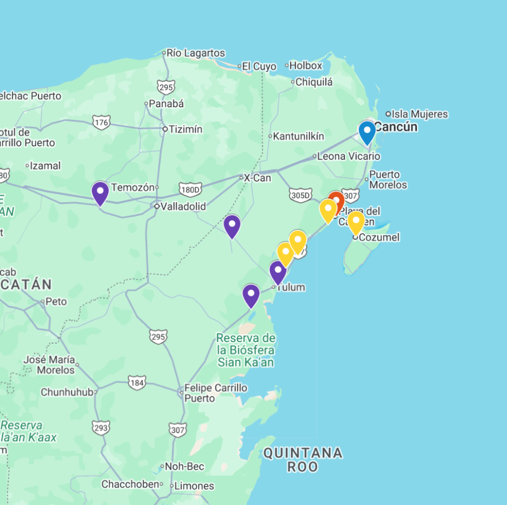 Puntos a visitar Riviera Maya